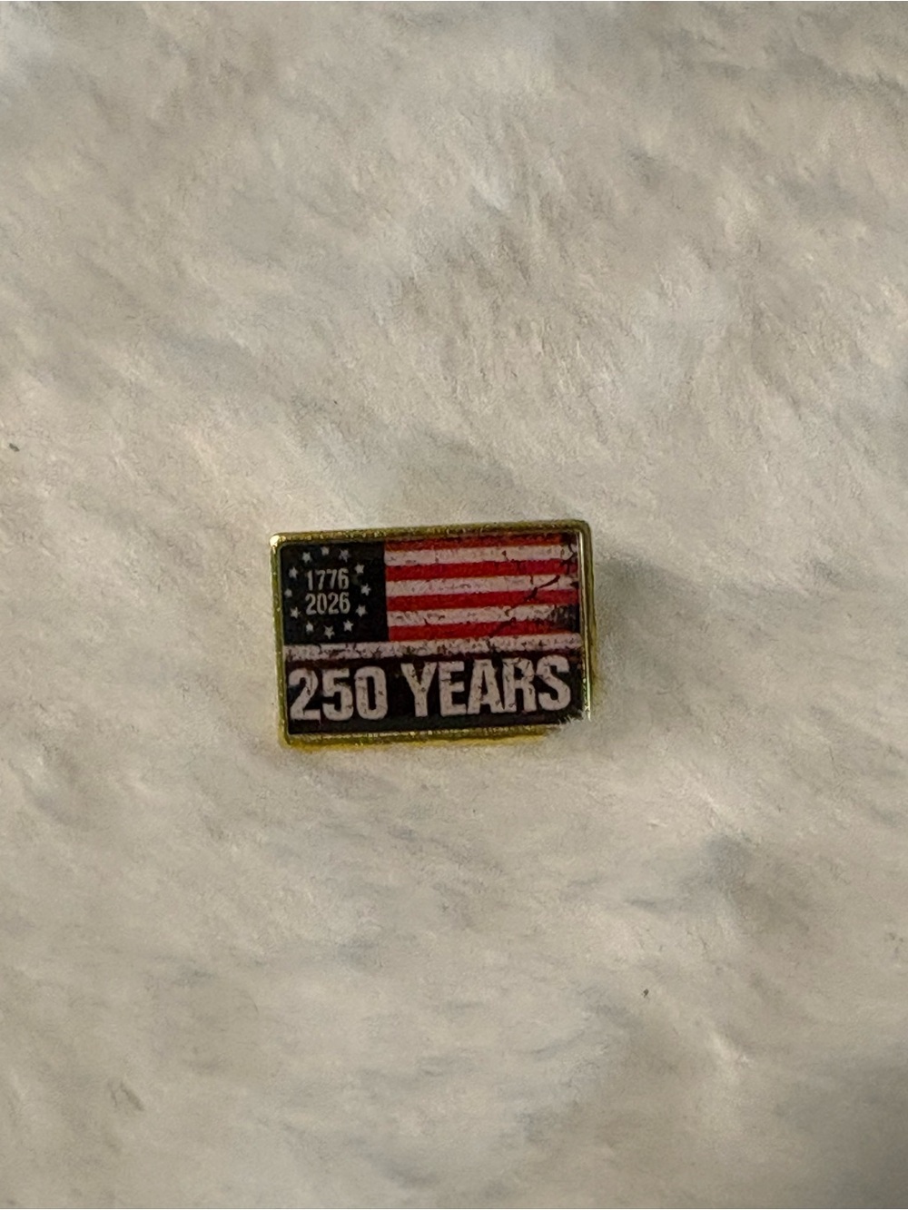 250 Years American Flag Commemorative Pin